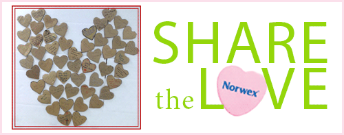 share the love recycled commitmtent heart