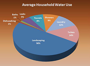 Average Domestic Water Usage Chart