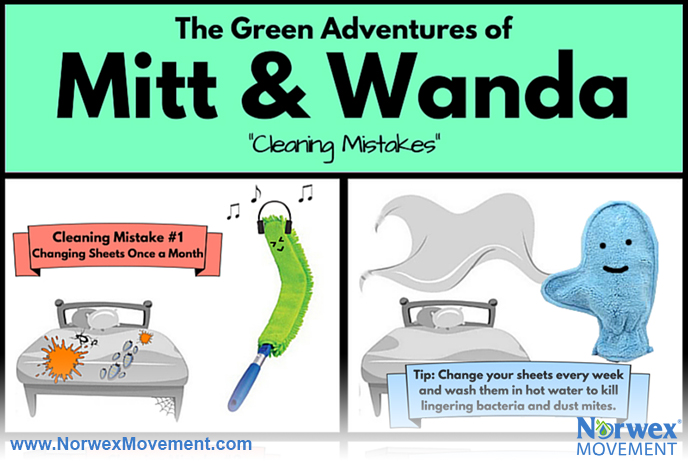 The Green Adventures of Mitt & Wanda: Cleaning Mistakes