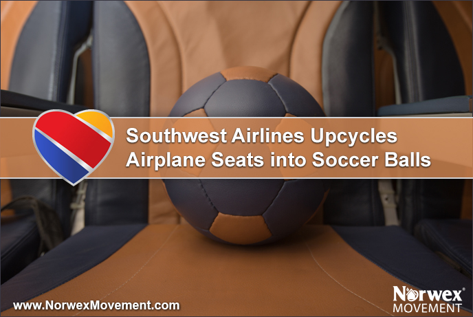 Southwest Airlines Upcycles Airplane Seats into Soccer Balls