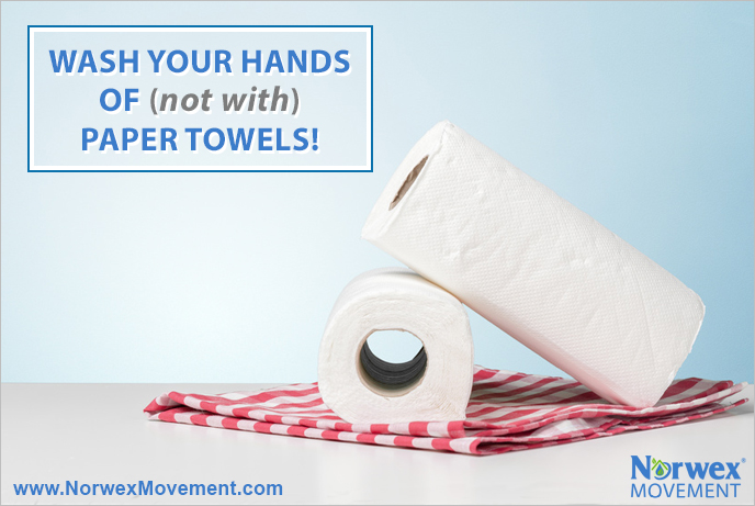 Wash Your Hands OF (not with) Paper Towels!