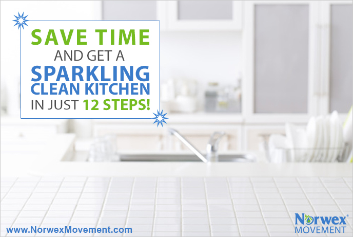 Save Time and Get a Sparkling Kitchen in Just 12 Steps!