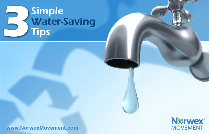 3 Simple Water Saving TIps