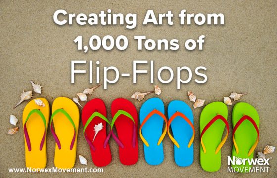 Creating Art from 1,000 Tons of Flip-Flops