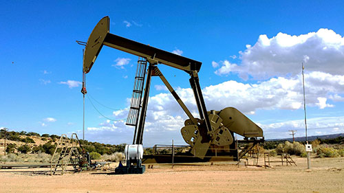 Oil pump in field