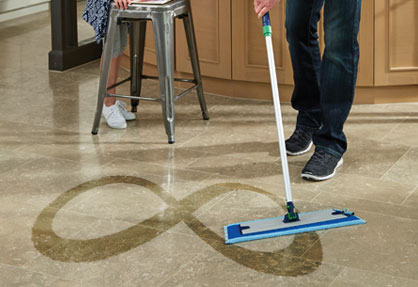 Mopping in figure-8 mopping method