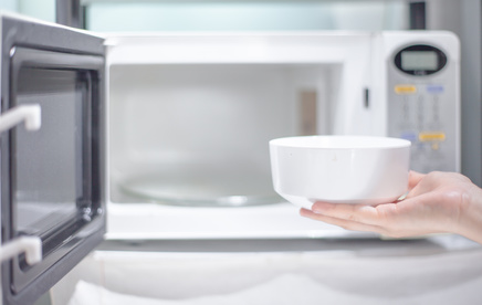 Soften the microwave with water