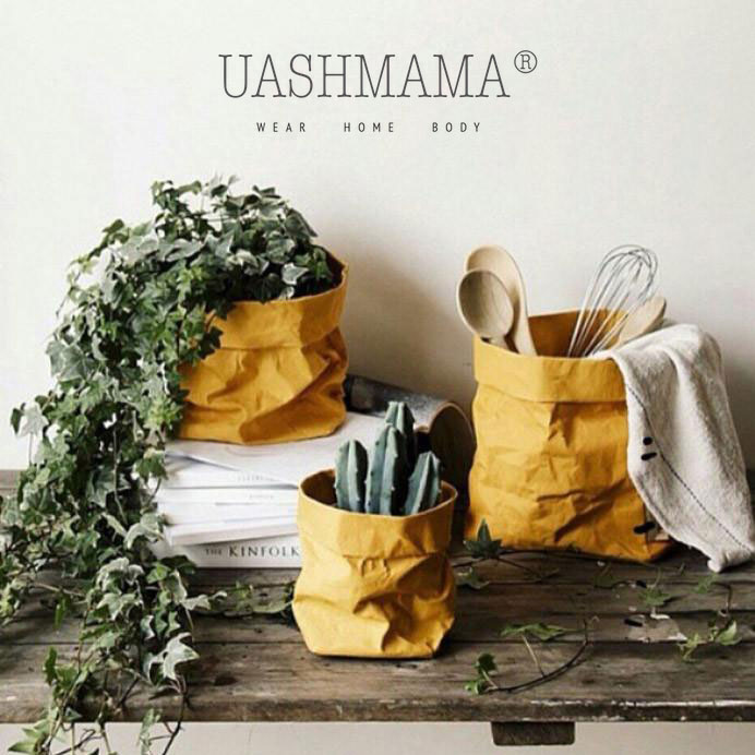 Uashmama - Faux Leather Paper Bags