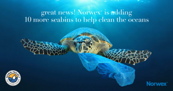Great news! Norwex® is adding 10 more Seabins to help clean the oceans!